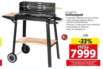 Lidl GRILLMEISTER Grillezőpult 1 db ajánlat