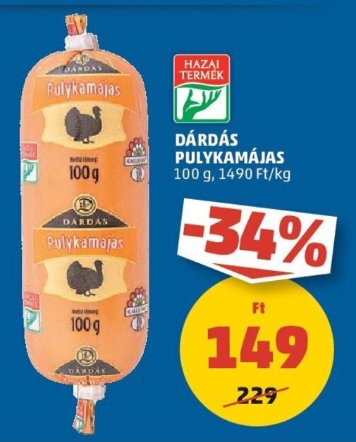 PENNY DÁRDÁS PULYKAMÁJAS 100 g ajánlat