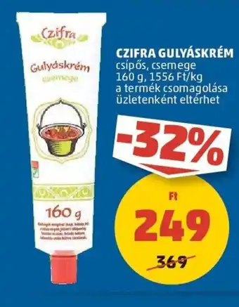 PENNY CZIFRA GULYÁSKRÉM 160 g ajánlat