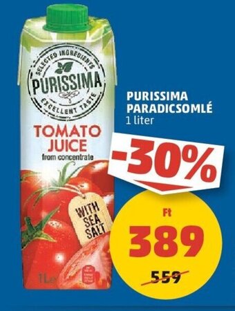 PENNY PURISSIMA PARADICSOMLÉ 1 l ajánlat