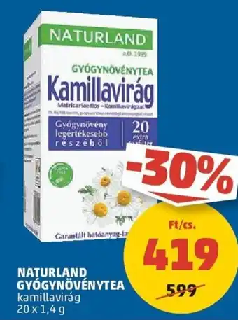 NATURLAND GYÓGYNÖVÉNYTEA 20 x 1,4 g