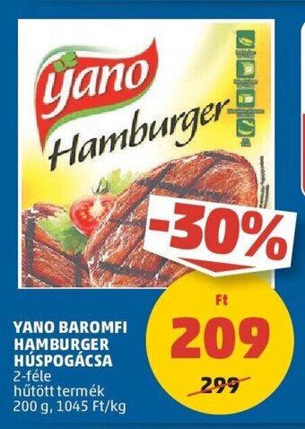 PENNY YANO BAROMFI HAMBURGER HÚSPOGÁCSA 200 g ajánlat