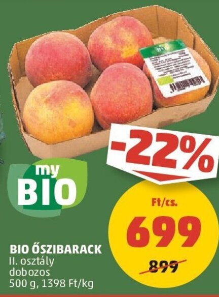 PENNY BIO ŐSZIBARACK 500 g ajánlat