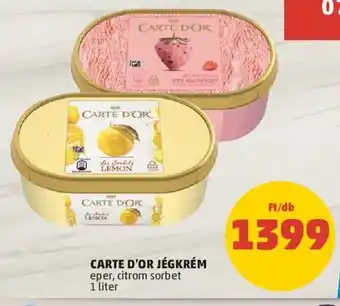 PENNY CARTE D'OR JÉGKRÉM 1 l ajánlat