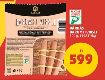 PENNY DÁRDÁS BAROMFI VIRSLI 500 g ajánlat