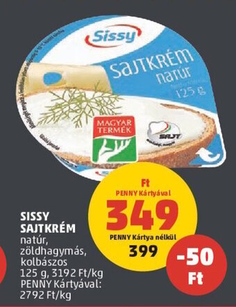 PENNY SISSY SAJTKRÉM 125 g ajánlat