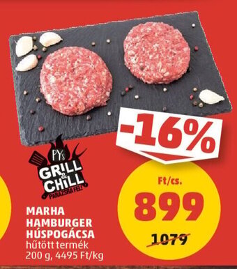 PENNY MARHA HAMBURGER HÚSPOGÁCSA 200 g ajánlat