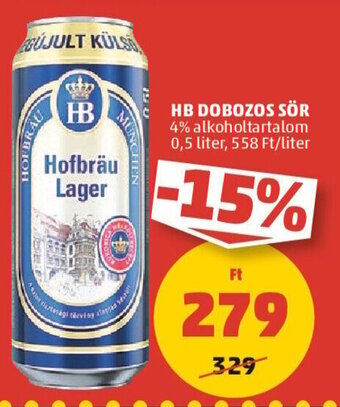 PENNY HB DOBOZOS SÖR 0,5 l ajánlat
