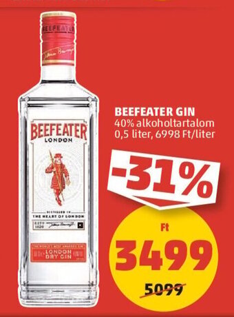 PENNY BEEFEATER GIN 0,5 l ajánlat