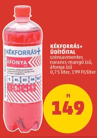 PENNY KÉKFORRÁS+ ÜDÍTŐITAL 0,75 l ajánlat