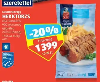 ALDI GOLDEN SEAFOOD HEKKTÖRZS 900 g ajánlat