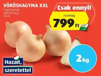 ALDI VÖRÖSHAGYMA XXL 2 kg ajánlat