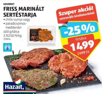 ALDI GOURMET FRISS MARINÁLT SERTÉSTARJA 400 g ajánlat