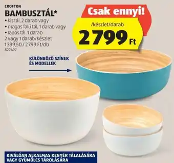 ALDI CROFTON BAMBUSZTÁL 2 / 1 db ajánlat