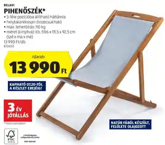 ALDI BELAVI PIHENŐSZÉK 1 db ajánlat