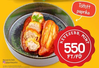 ALDI Töltött paprika ajánlat