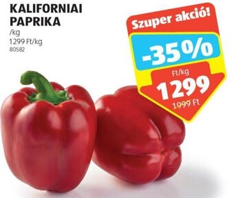ALDI KALIFORNIAI PAPRIKA, 1kg ajánlat
