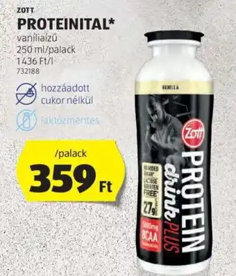 ZOTT, PROTEINITAL, 250ml/palack
