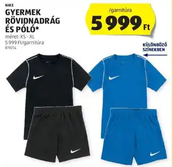 NIKE, GYERMEK RÖVIDNADRÁG ÉS PÓLÓ garnitúra