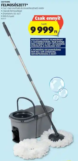 ALDI EASYHOME FELMOSÓSZETT, szett ajánlat