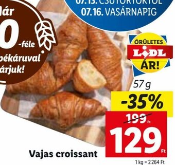 Lidl Vajas croissant 57 g ajánlat