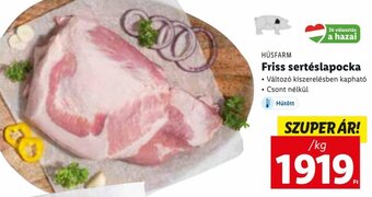 Lidl HÚSFARM Friss sertéslapocka 1 kg ajánlat