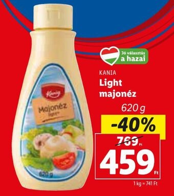 Lidl KANIA Light majonéz 620 g ajánlat