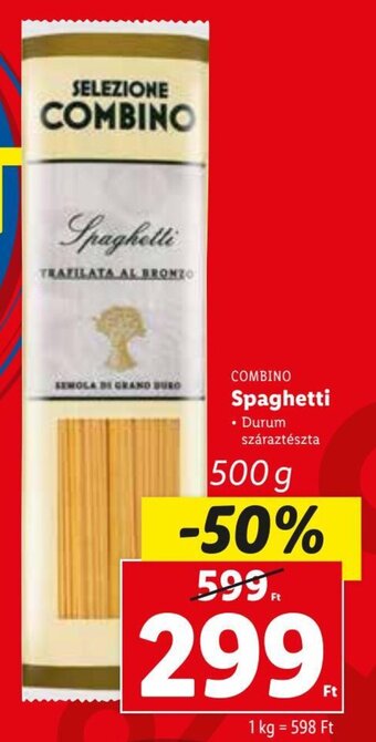 Lidl COMBINO Spaghetti 500 g ajánlat