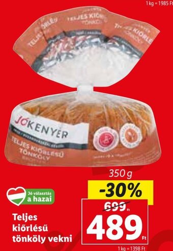 Lidl Teljes kiőrlésű tönköly vekni 350 g ajánlat