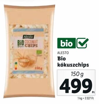 Lidl ALESTO Bio kókuszchips 150 g ajánlat