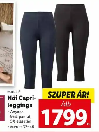 Lidl esmara Női Capri-leggings 1 db ajánlat
