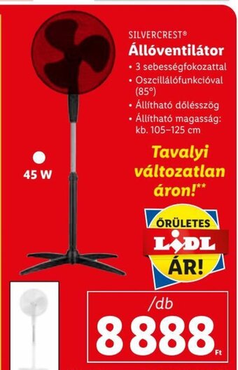 Lidl SILVERCREST Állóventilátor 1 db ajánlat