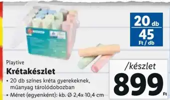Lidl Playtive Krétakészlet ajánlat