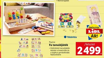 Lidl Playtive Fa tanulójáték 1 készlet ajánlat