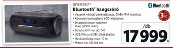 Lidl SILVERCREST Bluetooth hangszóró 1 db ajánlat