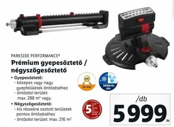 Lidl PARKSIDE PERFORMANCE Prémium gyepesőztető / négyszögesőztető 1 db ajánlat