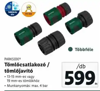Lidl PARKSIDE Tömlőcsatlakozó / tömlőjavító 1 db ajánlat
