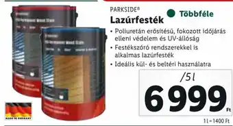 Lidl PARKSIDE Lazúrfesték ajánlat