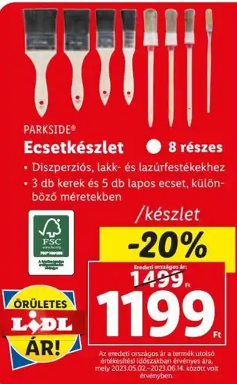 Lidl PARKSIDE Ecsetkészlet 3 / 5 db ajánlat