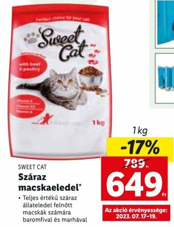 Lidl SWEET CAT Száraz macskaeledel 1 kg ajánlat