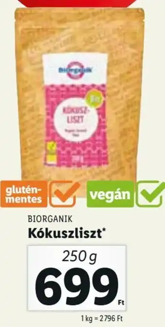 BIORGANIK Kókuszliszt 250 g