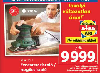 Lidl PARKSIDE Excentercsiszoló / rezgőcsiszoló 1 db ajánlat