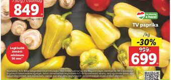 Lidl TV paprika 1 kg ajánlat