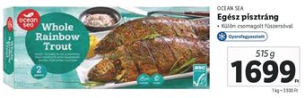 Lidl OCEAN SEA Egész pisztráng 515 g ajánlat