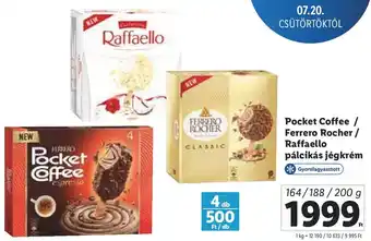 Lidl Pocket Coffee / Ferrero Rocher stb. 164 - 200 g ajánlat