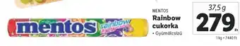 MENTOS Rainbow cukorka 37,5 g