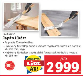 Lidl PARKSIDE Japán fűrész 1 db ajánlat