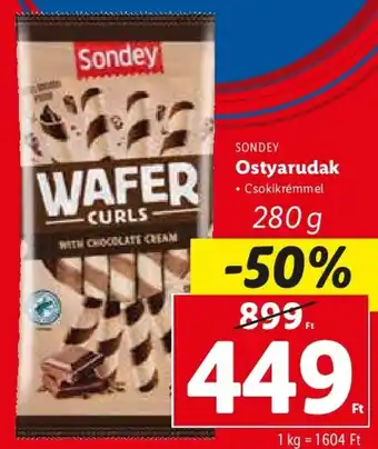 Lidl SONDEY Ostyarudak 280 g ajánlat