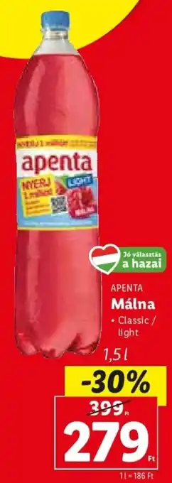 Lidl APENTA Málna 1,5 l ajánlat