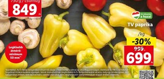 Lidl TV paprika 1 kg ajánlat